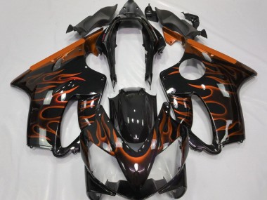 Carena Moto Honda CBR600 F4i 2004-2007 - Nero Lucido Arancia Fiamma