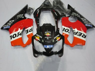 Carena Moto Honda CBR600 F4i 2004-2007 - Arancia Bianco Rosso Nero Lucido Repsol