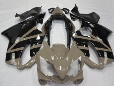 Carena Moto Honda CBR600 F4i 2004-2007 - Taupe Marrone Nero Lucido