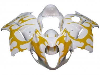 Carene Moto Suzuki GSXR 1300 Hayabusa 2008-2020 - Bianco Giallo Tribal