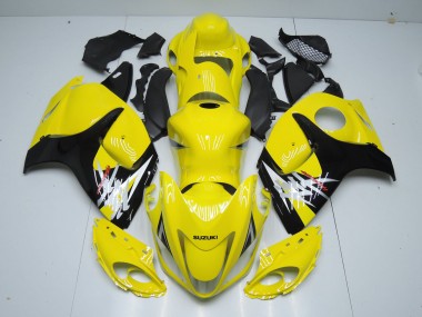 Carene Moto Suzuki GSXR 1300 Hayabusa 2008-2020 - Giallo Nero Argento Bianco Rosso