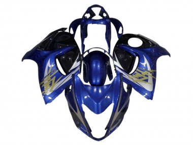 Carene Moto Suzuki GSXR 1300 Hayabusa 2008-2020 - Blu Bianco Oro