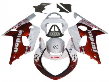 Carena Moto Suzuki GSXR1000 2000-2002 - Bianco Rosso Jordan
