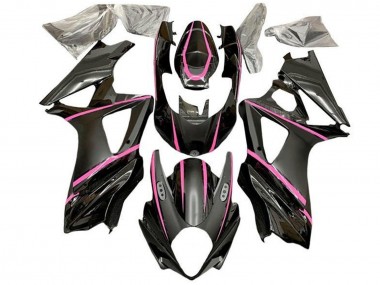 Carena Moto Suzuki GSXR 1000 2005-2006 - Nero Lucido Nero Opaco Rosa