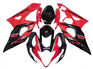 Carena Moto Suzuki GSXR 1000 2005-2006 - Rosso Nero Lucido Banda