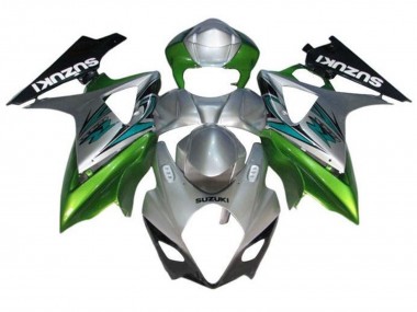 Carena Moto Suzuki GSXR 1000 2007-2008 - Argento Verde Nero