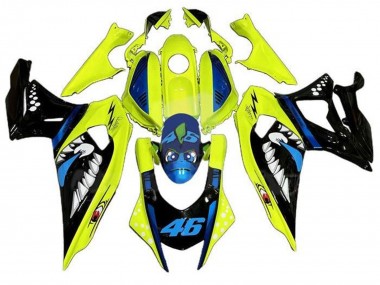 Carena Moto Yamaha YZF R7 2021-2024 - Giallo Nero Squalo