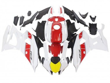 Carena Moto Yamaha YZF R7 2021-2024 - Bianco Giallo Rosso Banda