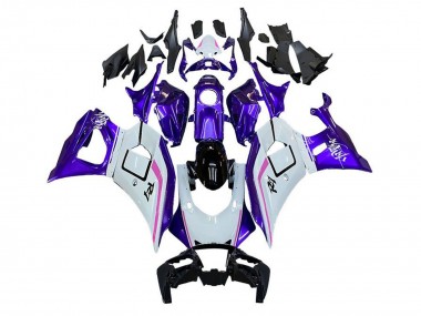 Carena Moto Yamaha YZF R7 2021-2024 - Bianco Viola Rosa