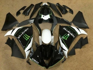Carena Moto Yamaha YZF 1000 R1 2012-2014 - Bianco Nero Verde Mostro Energy SZMUXX