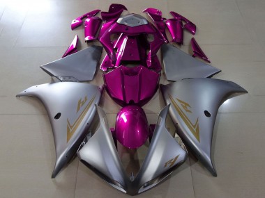 Carena Moto Yamaha YZF 1000 R1 2012-2014 - Argento Opaco Rosa
