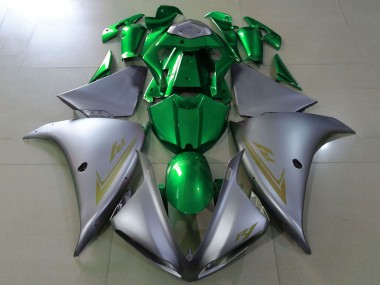 Carena Moto Yamaha YZF 1000 R1 2012-2014 - Argento Opaco Verde