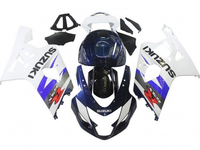 Carena Moto Suzuki GSXR 600 / GSXR 750 2004-2005 - Bianco Blu Nero Rosso
