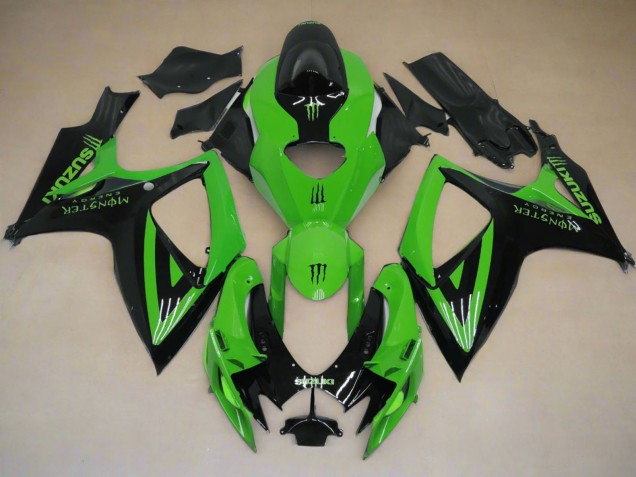Carena Moto Suzuki GSXR 600 / GSXR 750 2006-2007 - Verde Nero Mostro