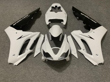 Carena Moto Triumph Daytona 675 Triple 2006-2008 - Bianco Nero Lucido