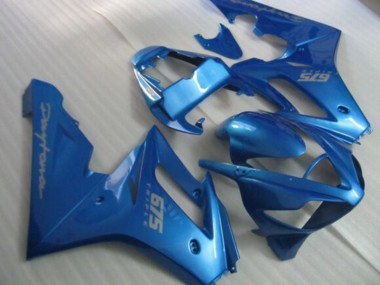 Carena Moto Triumph Daytona 675 Triple 2006-2008 - Blu Argento Decals