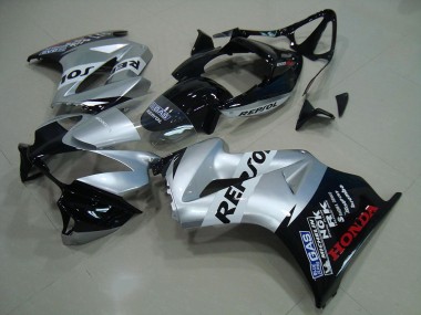 Carena Moto Honda VFR 800 2002-2013 - Argento Nero Lucido Repsol