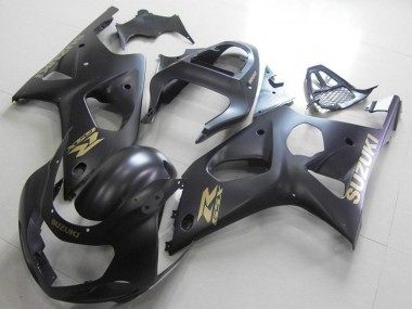Carena Moto Suzuki GSXR 1000 2000-2002 - Nero Opaco Oro Decal