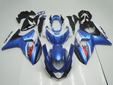 Carena Moto Suzuki GSXR 1000 2009-2016 - Azzurro Chiaro Blu Bianco Nero OEM Stile