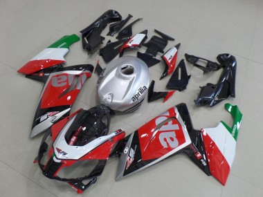 Carena Moto Aprilia RS125 2006-2011 - Rosso Bianco Nero Argento Verde