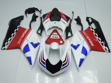 Carena Moto Ducati 848 1098 1198 2007-2014 - Bianco Rosso Blu Nero Lucido Corse