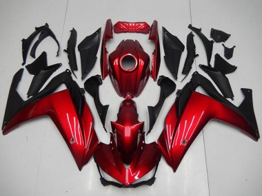 Carena Moto Yamaha YZF R3 2015-2018 - Rosso Nero Opaco