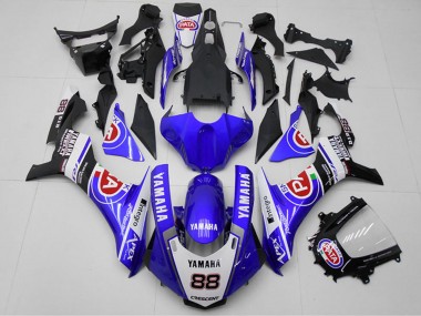 Carena Moto Yamaha YZF R1 2015-2019 - Bianco Blu Nero Rosso PATA 88