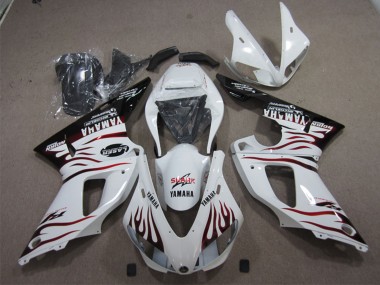 Carena Moto Yamaha YZF R1 1998-1999 - Bianco Nero Lucido Rosso Fiamma Squalo