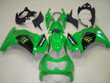 Carena Moto Kawasaki ZX250R 2008-2012 - Verde Nero Mostro