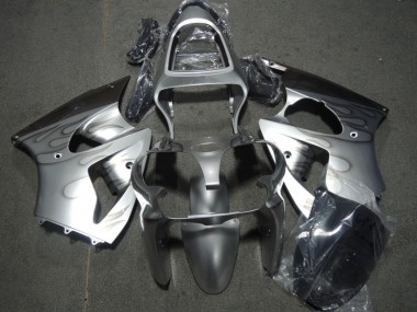 Carena Moto Kawasaki ZX6R 2000-2002 - Argento Grigio Fiamma