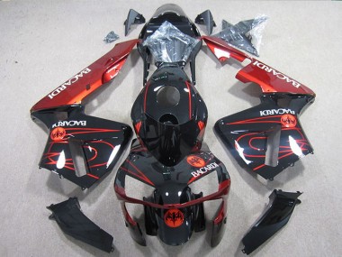 Carena Moto Kawasaki ZX10R 2004-2005 - Nero Rosso Racardi