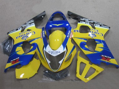 Carena Moto Suzuki GSXR 600 2004-2005 - Giallo Blu Bianco Nero Corona Extra