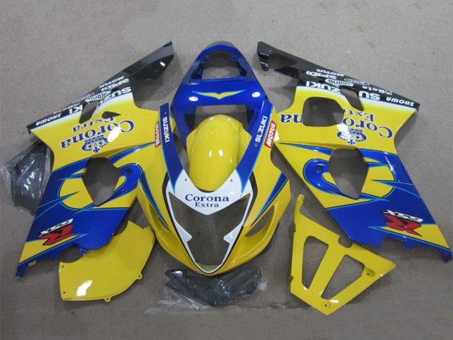 Carena Moto Suzuki GSXR 600 2004-2005 - Giallo Blu Bianco Nero Corona Extra
