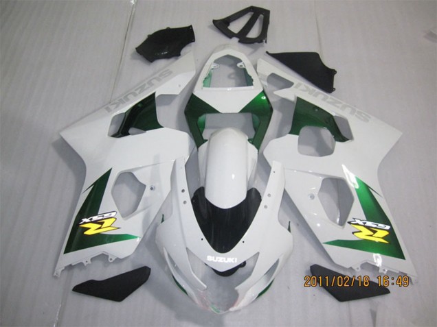Carena Moto Suzuki GSXR 600 2004-2005 - Bianco Verde Giallo Nero