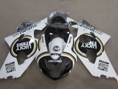 Carena Moto Suzuki GSXR 600 2004-2005 - Bianco Nero Lucky Strike Motul