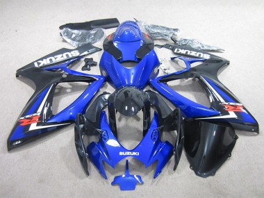 Carena Moto Suzuki GSXR 600 2006-2007 - Blu Bianco Nero Lucido Rosso