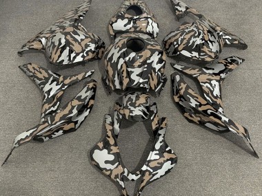Marrone Chiaro & Argento Camo 2009-2012 Honda CBR600RR Carene Moto