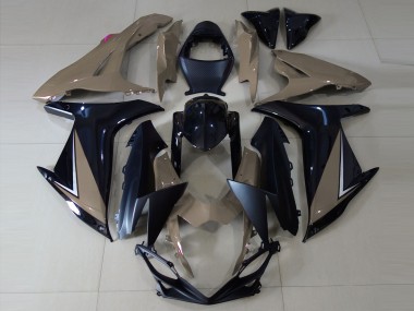 Marrone Lucido & Nero 2011-2024 Suzuki GSXR 600-750 Carene Moto