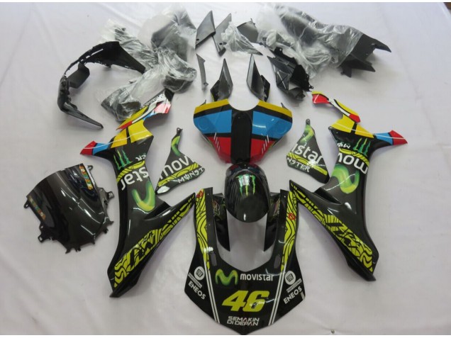 Movistar 2015-2019 Yamaha R1 Carene Moto Movistar 2015-2019 Yamaha R1 Carene Moto