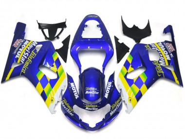 Movistar Blu Lucido 2001-2003 Suzuki GSXR 600-750 Carene Moto