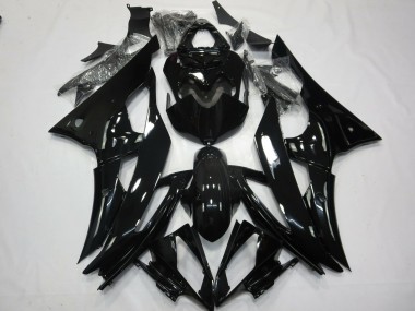 N2 Nero Lucido 2008-2016 Yamaha R6 Carene Moto