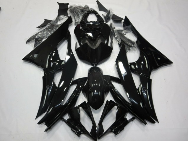 N2 Nero Lucido 2008-2016 Yamaha R6 Carene Moto N2 Nero Lucido 2008-2016 Yamaha R6 Carene Moto