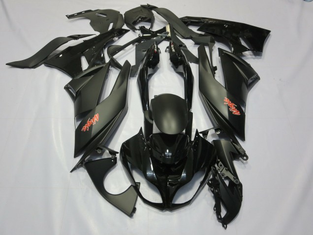 Nero 2009-2012 Kawasaki ZX6R Carene Moto