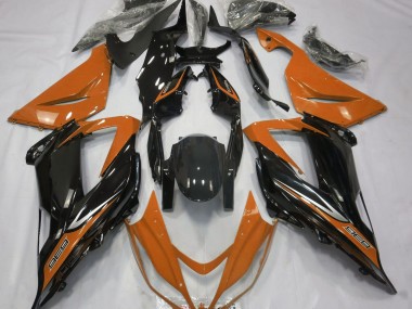 Nero & Arancione 2013-2018 Kawasaki ZX6R Carene Moto