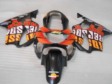 Nero Arancione Opaco & Rosso 1999-2000 Honda CBR600 F4 Carene Moto