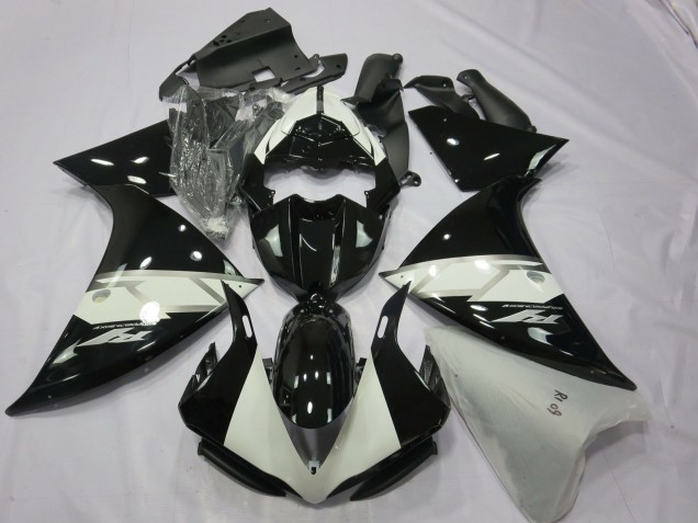 Nero Argento Bianco 2012-2014 Yamaha R1 Carene Moto Nero Argento Bianco 2012-2014 Yamaha R1 Carene Moto