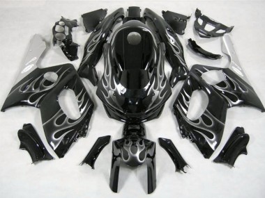 Nero & Argento Fiamma 1998-2007 Yamaha YZF600 Carene Moto