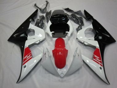 Nero Bianco & Rosso 2005 Yamaha R6 Carene Moto