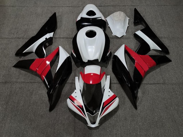Nero Bianco & Rosso 2007-2008 Honda CBR600RR Carene Moto Nero Bianco & Rosso 2007-2008 Honda CBR600RR Carene Moto