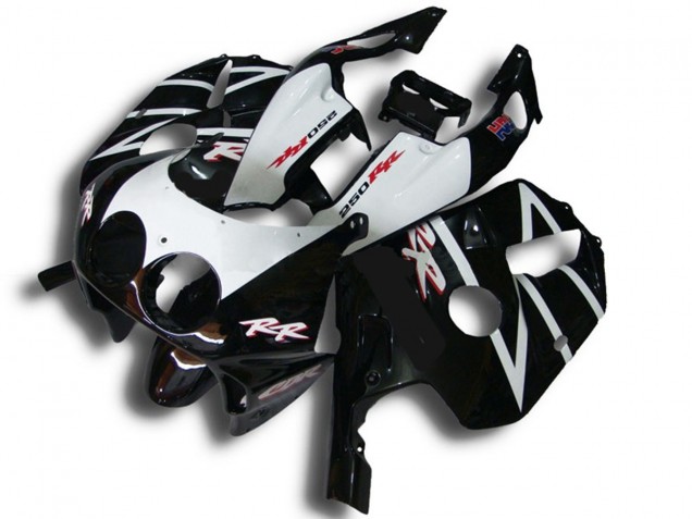 Nero Bianco Rr 1990-1998 Honda CBR250RR Carene Moto Nero Bianco Rr 1990-1998 Honda CBR250RR Carene Moto